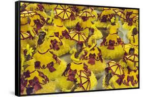 Samba Parade at Sambadrome During Carnival, Rio de Janeiro, Brazil-Keren Su-Framed Stretched Canvas