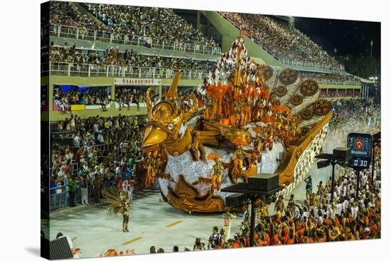 Samba Parade at the Carnival in Rio De Janeiro, Brazil, South America-Michael Runkel-Stretched Canvas