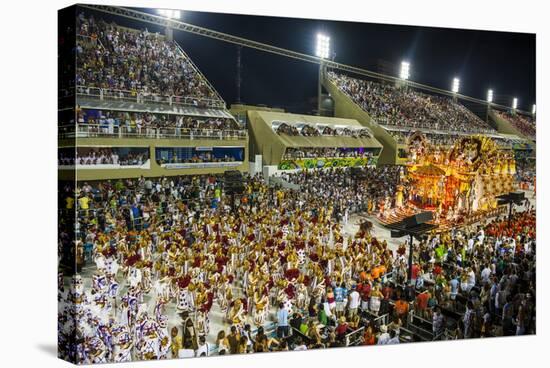 Samba Parade at the Carnival in Rio De Janeiro, Brazil, South America-Michael Runkel-Stretched Canvas