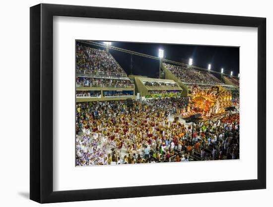 Samba Parade at the Carnival in Rio De Janeiro, Brazil, South America-Michael Runkel-Framed Photographic Print