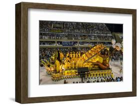 Samba Parade at the Carnival in Rio De Janeiro, Brazil, South America-Michael Runkel-Framed Photographic Print