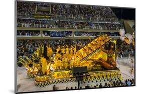 Samba Parade at the Carnival in Rio De Janeiro, Brazil, South America-Michael Runkel-Mounted Photographic Print