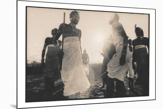 Samburu Dancers Performing Traditional Dance in Kenya-Paul Joynson Hicks-Mounted Photographic Print