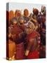 Samburu Dancing, Samburu District, Kenya, East Africa, Africa-Thomasin Magor-Stretched Canvas