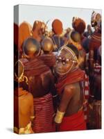 Samburu Dancing, Samburu District, Kenya, East Africa, Africa-Thomasin Magor-Stretched Canvas