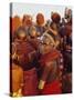 Samburu Dancing, Samburu District, Kenya, East Africa, Africa-Thomasin Magor-Stretched Canvas