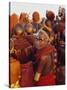 Samburu Dancing, Samburu District, Kenya, East Africa, Africa-Thomasin Magor-Stretched Canvas