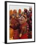 Samburu Dancing, Samburu District, Kenya, East Africa, Africa-Thomasin Magor-Framed Photographic Print