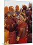 Samburu Dancing, Samburu District, Kenya, East Africa, Africa-Thomasin Magor-Mounted Photographic Print