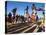 Samburu People Dancing, Laikipia, Kenya-Tony Heald-Stretched Canvas