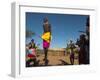 Samburu Tribesmen Performing Traditional Dance, Loisaba Wilderness Conservancy, Laikipia, Kenya-Sergio Pitamitz-Framed Photographic Print