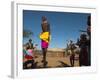 Samburu Tribesmen Performing Traditional Dance, Loisaba Wilderness Conservancy, Laikipia, Kenya-Sergio Pitamitz-Framed Photographic Print