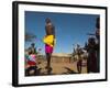 Samburu Tribesmen Performing Traditional Dance, Loisaba Wilderness Conservancy, Laikipia, Kenya-Sergio Pitamitz-Framed Photographic Print