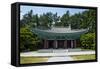 Samchungsa Temple in the Buso Mountain Fortress in the Busosan Park, Buyeo, South Korea, Asia-Michael-Framed Stretched Canvas