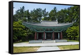 Samchungsa Temple in the Buso Mountain Fortress in the Busosan Park, Buyeo, South Korea, Asia-Michael-Framed Stretched Canvas