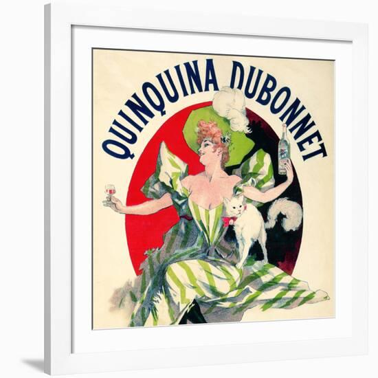 SAME AS ABOVE DIFFERENT RATIO: Quinquina Dubonnet Aperitif Vintage French Poster-null-Framed Art Print