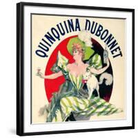 SAME AS ABOVE DIFFERENT RATIO: Quinquina Dubonnet Aperitif Vintage French Poster-null-Framed Art Print