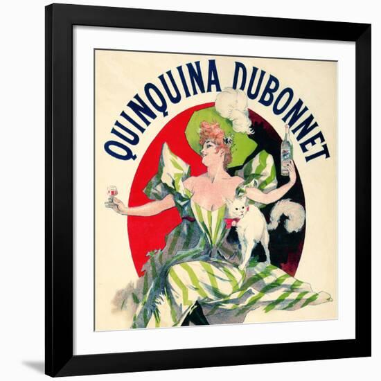 SAME AS ABOVE DIFFERENT RATIO: Quinquina Dubonnet Aperitif Vintage French Poster-null-Framed Art Print