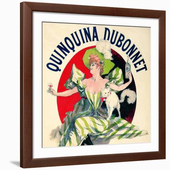 SAME AS ABOVE DIFFERENT RATIO: Quinquina Dubonnet Aperitif Vintage French Poster-null-Framed Art Print