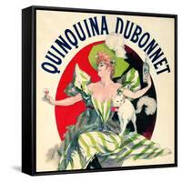 SAME AS ABOVE DIFFERENT RATIO: Quinquina Dubonnet Aperitif Vintage French Poster-null-Framed Stretched Canvas