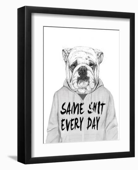 Same Shit Everyday-Balazs Solti-Framed Art Print