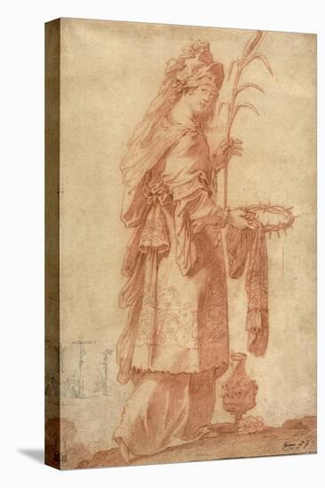 Samian Sibyl, C.1630-Claude Vignon-Stretched Canvas