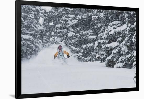 Sammy Podhurst Exploring Marble Bowl On Skis, Colorado-Louis Arevalo-Framed Photographic Print