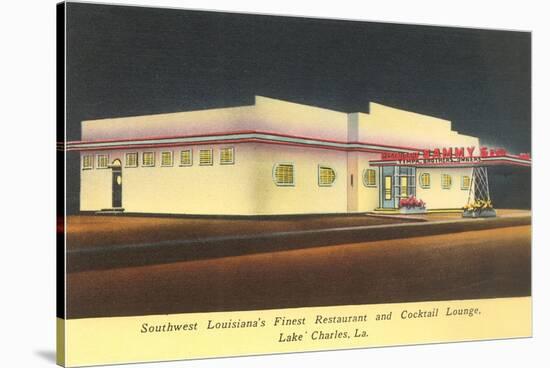 Sammy's Restaurant, Louisiana, Roadside Retro-null-Stretched Canvas