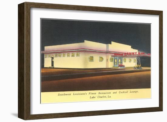 Sammy's Restaurant, Louisiana, Roadside Retro-null-Framed Art Print