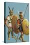 Samnite and Roman Soldiers-Severino Baraldi-Stretched Canvas