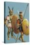 Samnite and Roman Soldiers-Severino Baraldi-Stretched Canvas