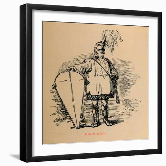 'Samnite Soldier', 1852-John Leech-Framed Premium Giclee Print