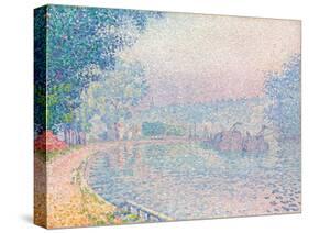 Samois, La Berge, matin, 1901-Paul Signac-Stretched Canvas