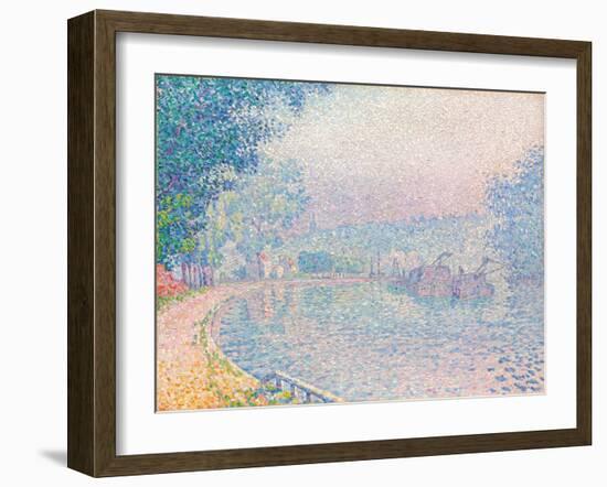 Samois, La Berge, matin, 1901-Paul Signac-Framed Giclee Print