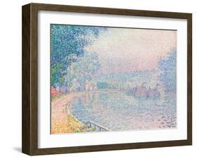 Samois, La Berge, matin, 1901-Paul Signac-Framed Giclee Print