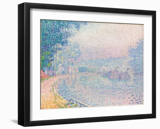 Samois, La Berge, matin, 1901-Paul Signac-Framed Giclee Print