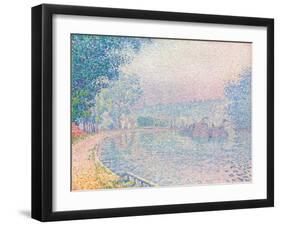 Samois, La Berge, matin, 1901-Paul Signac-Framed Giclee Print