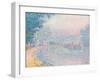 Samois, La Berge, matin, 1901-Paul Signac-Framed Giclee Print