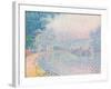 Samois, La Berge, matin, 1901-Paul Signac-Framed Giclee Print