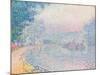 Samois, La Berge, matin, 1901-Paul Signac-Mounted Giclee Print