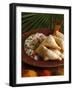 Samosas and Pilau Rice, Kenyan Food, Kenya, East Africa, Africa-Tondini Nico-Framed Photographic Print