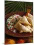 Samosas and Pilau Rice, Kenyan Food, Kenya, East Africa, Africa-Tondini Nico-Mounted Photographic Print