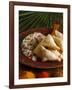 Samosas and Pilau Rice, Kenyan Food, Kenya, East Africa, Africa-Tondini Nico-Framed Photographic Print