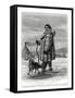 Samoyede Travelling on Snow-Shoes, Russia, 1877-null-Framed Stretched Canvas