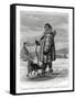 Samoyede Travelling on Snow-Shoes, Russia, 1877-null-Framed Stretched Canvas