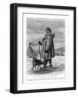 Samoyede Travelling on Snow-Shoes, Russia, 1877-null-Framed Giclee Print