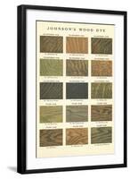 Sample Swatches of Wood Dye-null-Framed Art Print