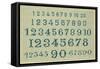 Sampler with Numbers-null-Framed Stretched Canvas