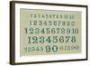 Sampler with Numbers-null-Framed Art Print