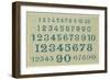 Sampler with Numbers-null-Framed Art Print